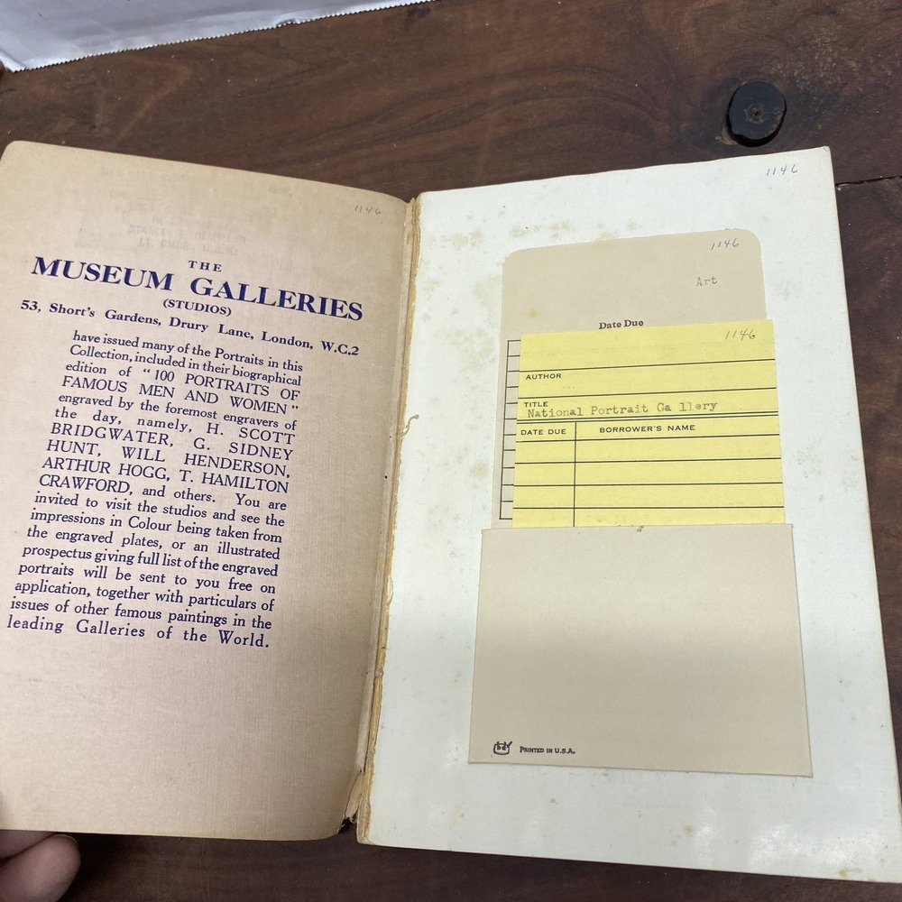 National Portrait Gallery Illustrated List 1928 Index Artists Art Prints - Picture 3 of 10